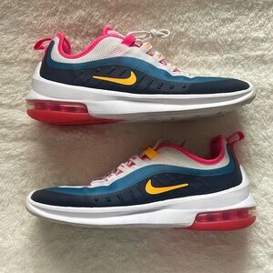 Nike Pink and Blue Sneakers with React Foam and Air Max Cushioning